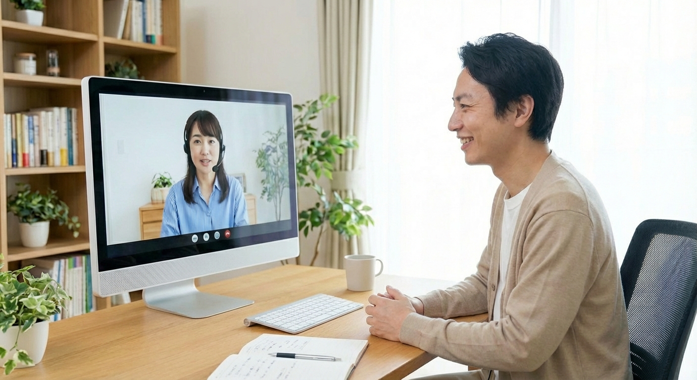 オンラインカウンセリングのイメージ